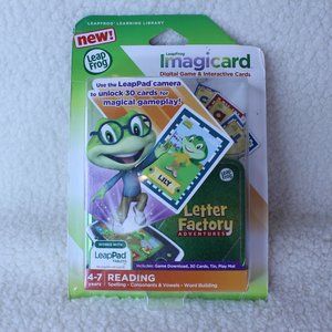 Leap Frog IMAGICARD LETTER FACTORY Digital Game Interactive Cards 4-7‎ Years